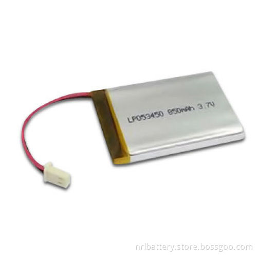 Li-polymer Battery Pack for Electrical Products, with 3.7V Voltage and 850mAh Capacity